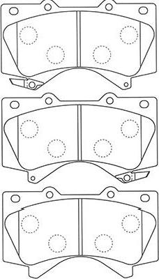 Kavo Parts BP-9121 - Brake Pad Set, disc brake autospares.lv