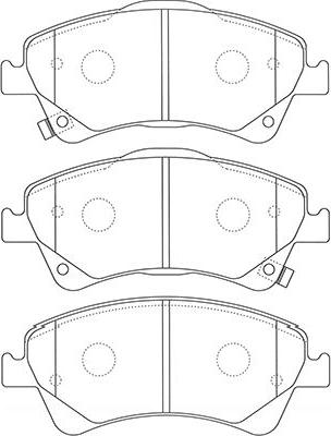 Kavo Parts BP-9128 - Brake Pad Set, disc brake autospares.lv