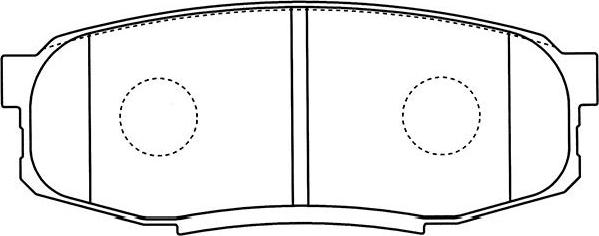 Kavo Parts BP-9122 - Brake Pad Set, disc brake autospares.lv