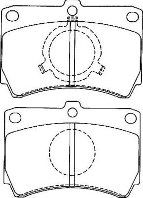 Kavo Parts BP-4549 - Brake Pad Set, disc brake autospares.lv