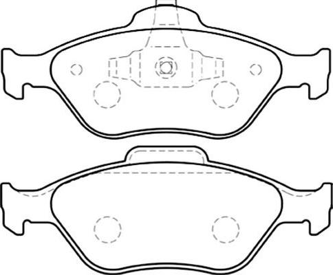 Kavo Parts BP-4554 - Brake Pad Set, disc brake autospares.lv