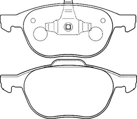 Kavo Parts BP-4555 - Brake Pad Set, disc brake autospares.lv