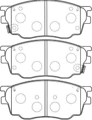 Kavo Parts BP-4550 - Brake Pad Set, disc brake autospares.lv