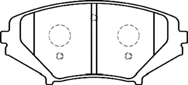 Kavo Parts BP-4558 - Brake Pad Set, disc brake autospares.lv