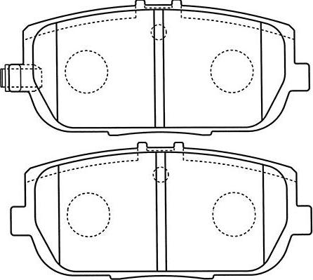 Kavo Parts BP-4564 - Brake Pad Set, disc brake autospares.lv