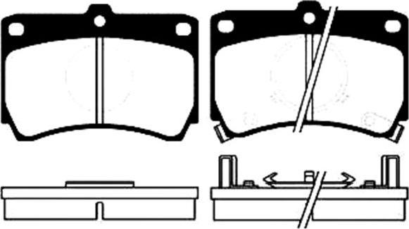 MAZDA BL53-33-8Z - Brake Pad Set, disc brake autospares.lv