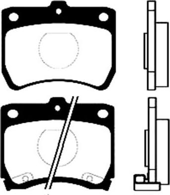 Kavo Parts BP-4511 - Brake Pad Set, disc brake autospares.lv
