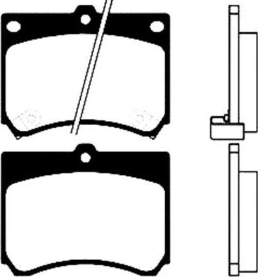 Magneti Marelli 363700200399 - Brake Pad Set, disc brake autospares.lv