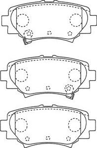 Kavo Parts BP-4586 - Brake Pad Set, disc brake autospares.lv