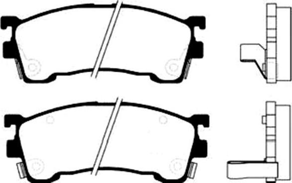 Kavo Parts BP-4520 - Brake Pad Set, disc brake autospares.lv