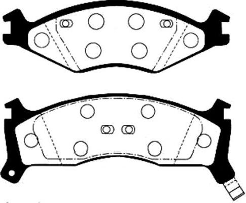 Kavo Parts BP-4000 - Brake Pad Set, disc brake autospares.lv