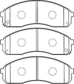 Kavo Parts BP-4008 - Brake Pad Set, disc brake autospares.lv