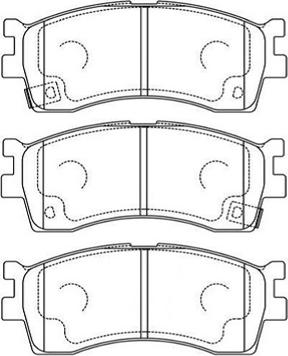Kavo Parts BP-4007 - Brake Pad Set, disc brake autospares.lv