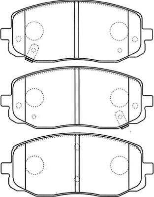 Kavo Parts BP-4015 - Brake Pad Set, disc brake autospares.lv