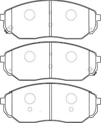 Kavo Parts BP-4010 - Brake Pad Set, disc brake autospares.lv