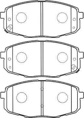 Kavo Parts BP-4013 - Brake Pad Set, disc brake autospares.lv