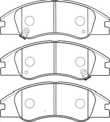 Kavo Parts BP-4012 - Brake Pad Set, disc brake autospares.lv