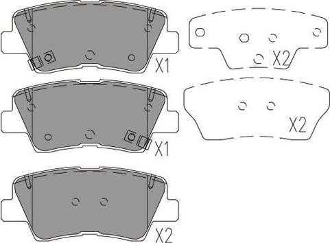 Kavo Parts BP-4031 - Brake Pad Set, disc brake autospares.lv