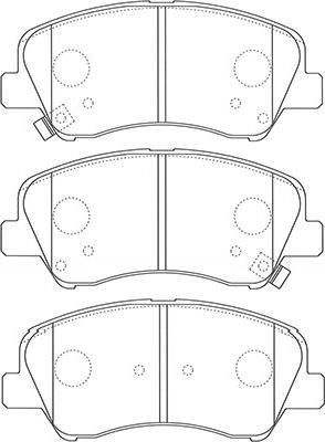 Kavo Parts BP-4026 - Brake Pad Set, disc brake autospares.lv