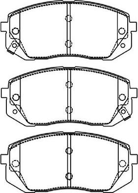 Kavo Parts BP-4021 - Brake Pad Set, disc brake autospares.lv