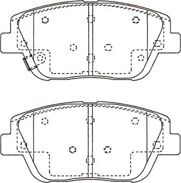 Kavo Parts BP-4028 - Brake Pad Set, disc brake autospares.lv