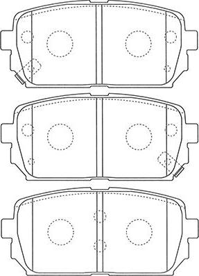 Kavo Parts BP-4023 - Brake Pad Set, disc brake autospares.lv