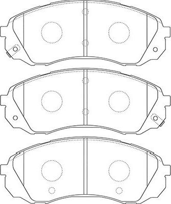 Kavo Parts BP-4022 - Brake Pad Set, disc brake autospares.lv