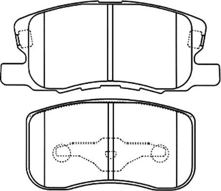 Kavo Parts BP-5543 - Brake Pad Set, disc brake autospares.lv