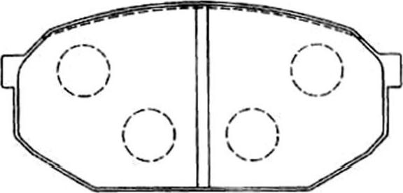 Kavo Parts BP-5547 - Brake Pad Set, disc brake autospares.lv