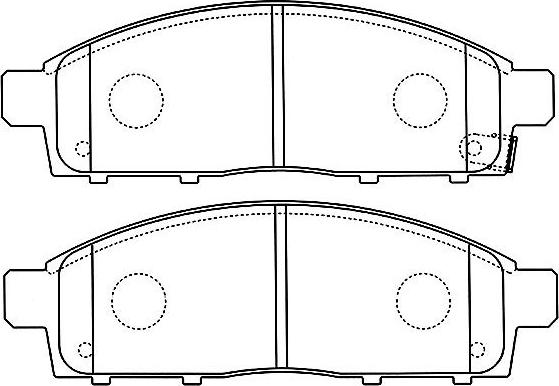 Kavo Parts BP-5552 - Brake Pad Set, disc brake autospares.lv