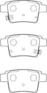 Kavo Parts BP-5568 - Brake Pad Set, disc brake autospares.lv