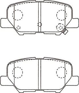 Kavo Parts BP-5562 - Brake Pad Set, disc brake autospares.lv