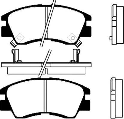 Kavo Parts BP-5506 - Brake Pad Set, disc brake autospares.lv