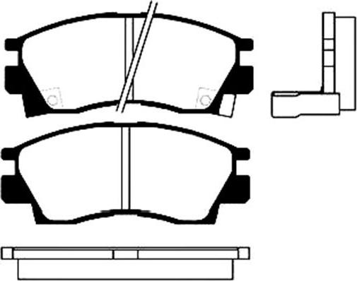 BENDIX 572282 - Brake Pad Set, disc brake autospares.lv