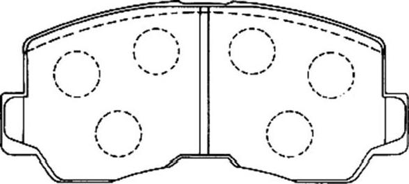 Akebono A-42K - Brake Pad Set, disc brake autospares.lv