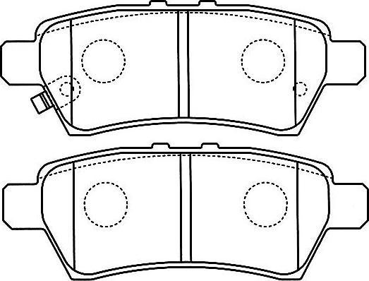 Kavo Parts BP-6595 - Brake Pad Set, disc brake autospares.lv