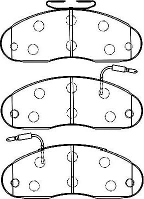 Kavo Parts BP-6598 - Brake Pad Set, disc brake autospares.lv