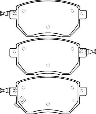 Kavo Parts BP-6593 - Brake Pad Set, disc brake autospares.lv