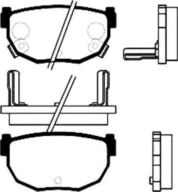Kavo Parts BP-6542 - Brake Pad Set, disc brake autospares.lv
