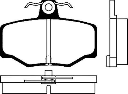 Kavo Parts BP-6547 - Brake Pad Set, disc brake autospares.lv