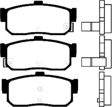 Spidan 32100 - Brake Pad Set, disc brake autospares.lv