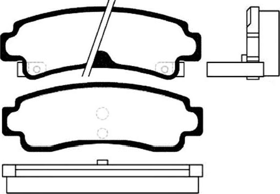 Kavo Parts BP-6550 - Brake Pad Set, disc brake autospares.lv