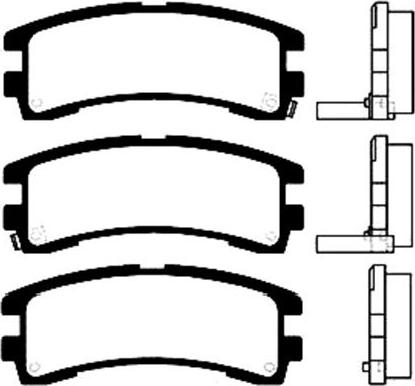 JPN 20H1008-JPN - Brake Pad Set, disc brake autospares.lv