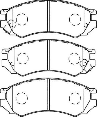 Kavo Parts BP-6564 - Brake Pad Set, disc brake autospares.lv