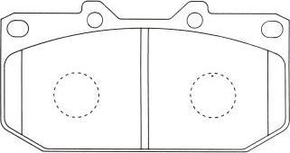 DJ Parts BP1478 - Brake Pad Set, disc brake autospares.lv