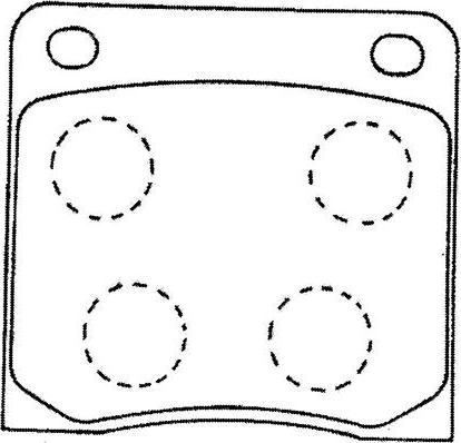 Kavo Parts BP-6584 - Brake Pad Set, disc brake autospares.lv