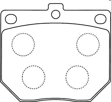 Spidan 32664 - Brake Pad Set, disc brake autospares.lv