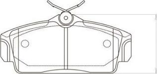 Kavo Parts BP-6535 - Brake Pad Set, disc brake autospares.lv