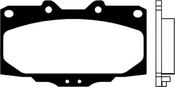 Kavo Parts BP-6531 - Brake Pad Set, disc brake autospares.lv