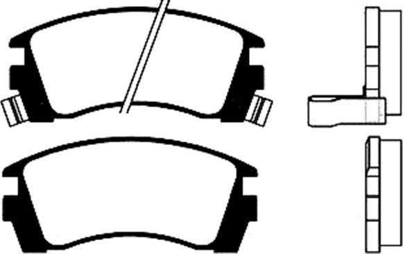 HELLA T3027 - Brake Pad Set, disc brake autospares.lv